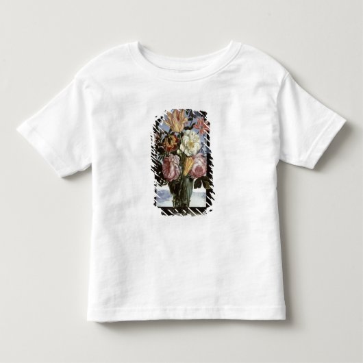 Het leven van bloemen in een drink glas kinder shirts (Voorkant)