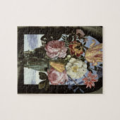 Het leven van bloemen in een drink glas legpuzzel (Horizontaal)