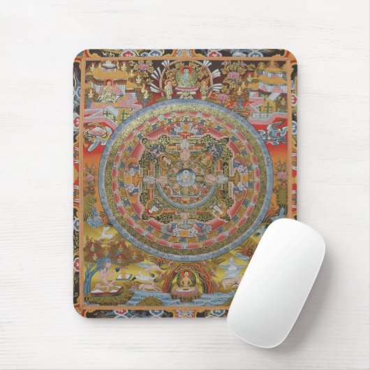 Het leven van Boeddha's Mousepad Muismat (Met muis)