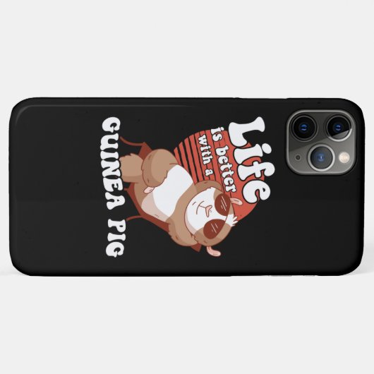 Het leven van cavia's is beter Case-Mate iPhone case (Achterkant (horizontaal))