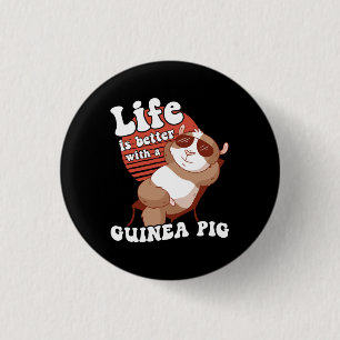 Het leven van cavia's is beter ronde button 3,2 cm