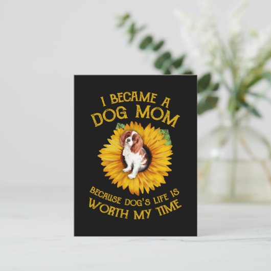Het leven van Cocker Sunflower Dog is de moeite va Briefkaart (Staand voorkant)