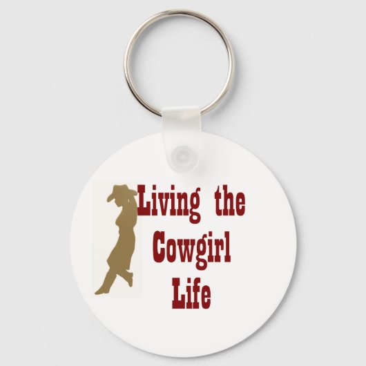 Het leven van Cowgirl Sleutelhanger (Voorkant)