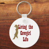 Het leven van Cowgirl Sleutelhanger (Voorkant)