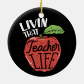 Het leven van dat leraar Leven Hoofd van de School Keramisch Ornament (Achterkant)