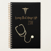 Het leven van dat Nurse Life Elegant Hand Lettered Planner (Voorkant)