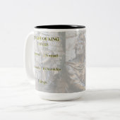 Het leven van David Inspirerend Christelijk Tweekleurige Koffiemok (Voorkant links)