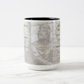 Het leven van David Inspirerend Christelijk Tweekleurige Koffiemok (Center)