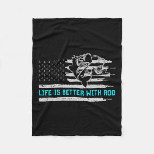 Het leven van de Amerikaanse vlag is beter met Rod Fleece Deken