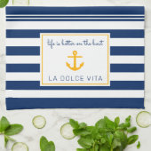 Het leven van de auteur is beter aan boord theedoek (Gevouwen)