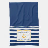 Het leven van de auteur is beter aan boord theedoek (Verticaal)