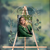 Het leven van de begrafenis vieren in liefdevolle acryl bord (Neutraal)