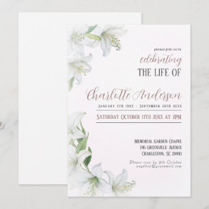 Het leven van de begrafenis vieren kaart