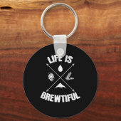 Het leven van de bier is prachtig sleutelhanger (Voorkant)