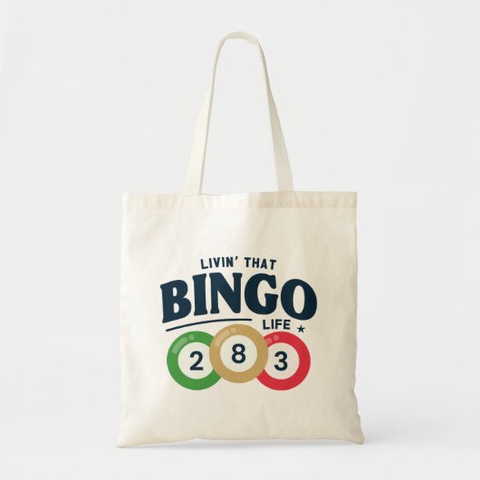 Het leven van de bingo tote bag (Voorkant)