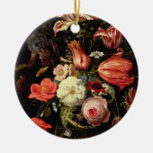 Het leven van de Bloemen op een Ledge Keramisch Ornament (Voorkant)