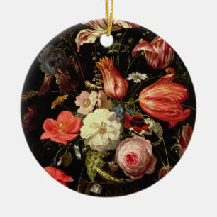 Het leven van de Bloemen op een Ledge Keramisch Ornament