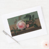 Het leven van de Bloemen op een Ledge Rechthoekige Sticker (Envelop)
