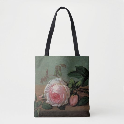 Het leven van de Bloemen op een Ledge Tote Bag (Voorkant)