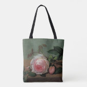 Het leven van de Bloemen op een Ledge Tote Bag (Achterkant)