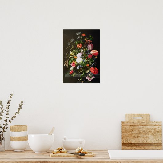 Het leven van de bloemen poster (Keuken)