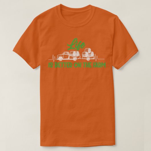 Het leven van de boeren is beter op het Boerderij T-shirt (Design voorkant)