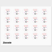 Het leven van de Boston Terrier is gewoon een bete Ronde Sticker (Vel)