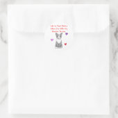 Het leven van de Boston Terrier is gewoon een bete Ronde Sticker (Tas)