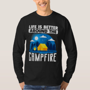 Het leven van de buitenband is beter rond de camer t-shirt