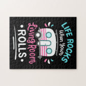 Het leven van de Camper springt wanneer uw het lev Legpuzzel (Horizontaal)