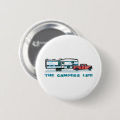 Het leven van de Campers Ronde Button 5,7 Cm (Voorkant /achterkant)