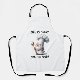 Het leven van de chef-kok Gnome is kort, net als d Schort