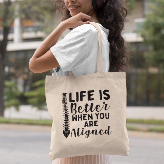 Het Leven van de Chiropractor is beter wanneer het Tote Bag