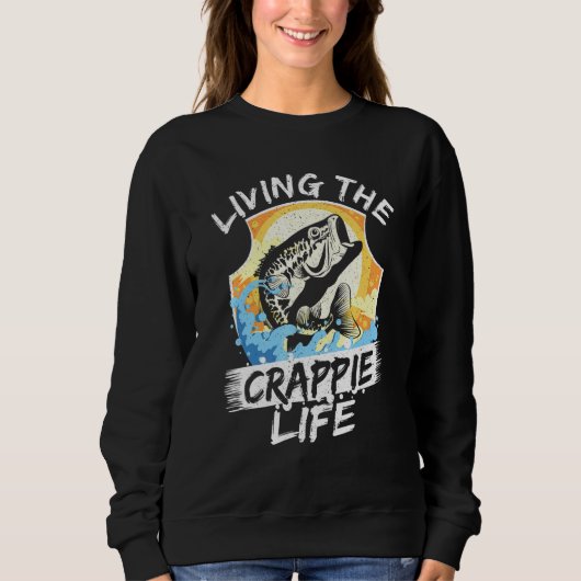 Het leven van de Crappie Life Vist vissers Trui (Voorkant)