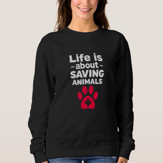 Het leven van de dierenarts Vet Tech Assistant gaa Trui (Voorkant)