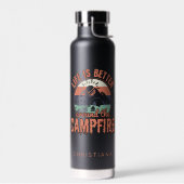 Het leven van de douane is beter rond Campfire Cam Waterfles (Links)