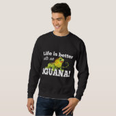Het leven van de draak is beter met een Iguana Trui (Voorkant volledig)
