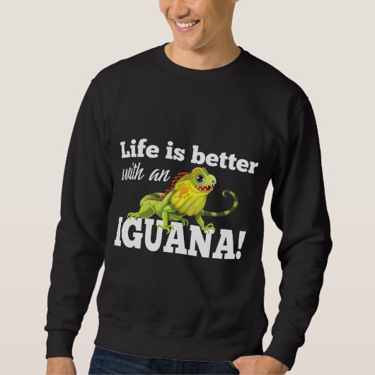 Het leven van de draak is beter met een Iguana Trui (Voorkant)
