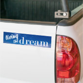 Het leven van de Dream Blue Sky Bumpersticker (Op Truck)