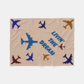 Het leven van de Dream Fleece Blanket Deken (Voorkant (Horizontaal))