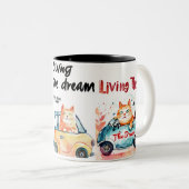 Het leven van de droom: Chubby Cat Mok (Voorkant rechts)