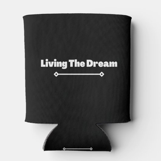 Het leven van de droom, een positieve, gewaardeerd blikjeskoeler (Achterkant)