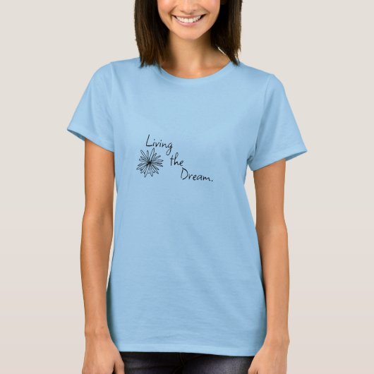 Het leven van de droom - Floral Women's T-Shirt (Voorkant)