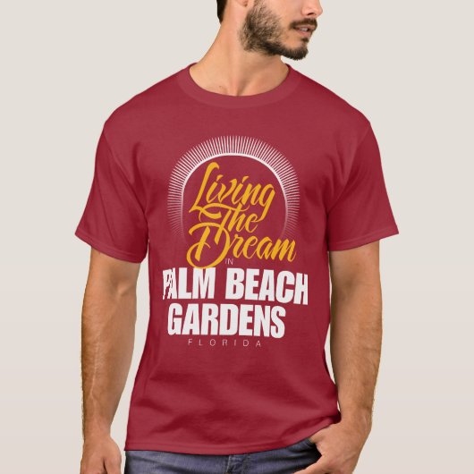 Het leven van de droom in Palm Beach Tudens T-shirt (Voorkant)
