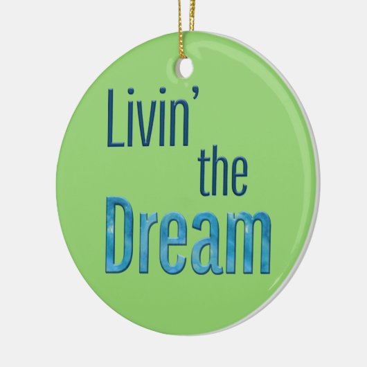 Het leven van de droom keramisch ornament (Links)