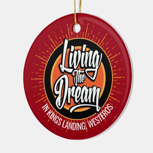 Het leven van de droom keramisch ornament (Links)