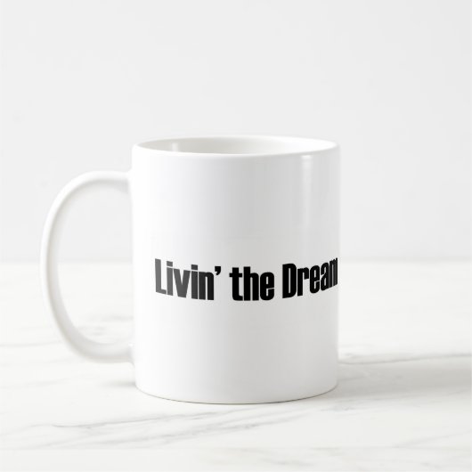 Het leven van de droom koffiemok (Links)