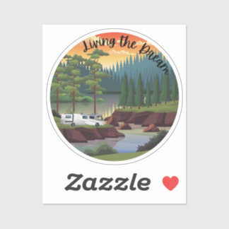 Het leven van de droom met klasse A Motorhome Sticker
