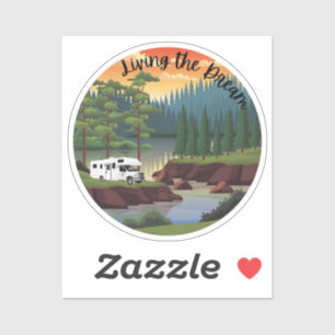 Het leven van de droom met Klasse C Motorhome Sticker