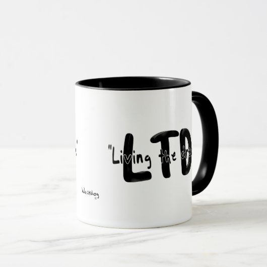 Het leven van de droom mok (Voorkant rechts)